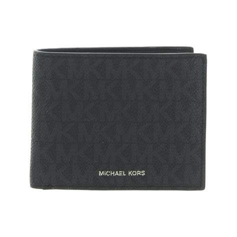 Michael Kors Mens Jet Set Money Piece Canvas Coated Bifold 